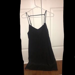Black satin H&M dress